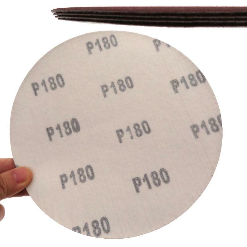 7″ Sanding Disc Pad Hook & Loop 40-320 Grit Orbital Red Sandpaper Wet Dry 180mm
