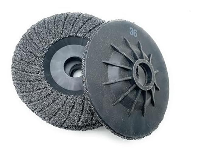 5 Pack SiC Plastic Back Grinding Wheel for 36 GRIT 4.5 INCH
