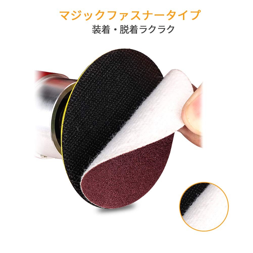100pcs Sanding Discs 2 inch Sandpaper 80 Grit Hook Loop Sanding Discs Sanders
