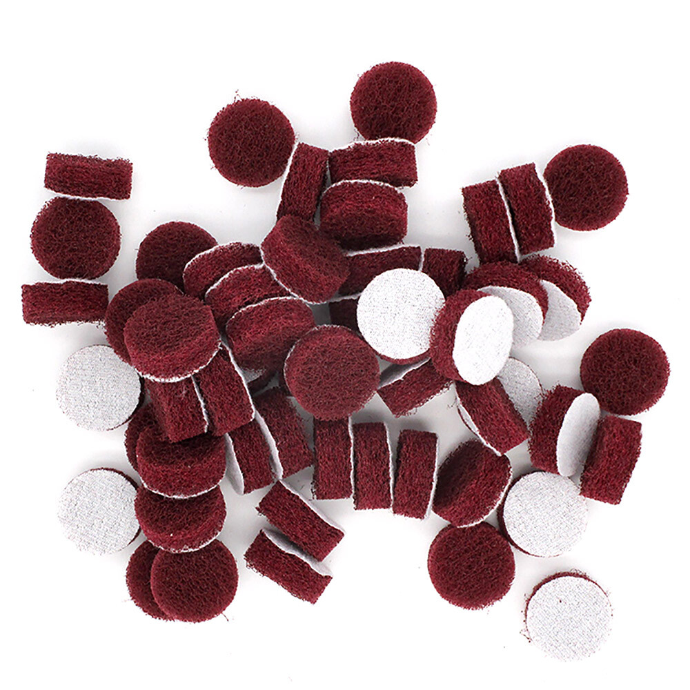 1″2″3″4″5″6″7″ In Scouring Pad Hook & Loop Nylon Fiber Sanding Discs P240-P3000