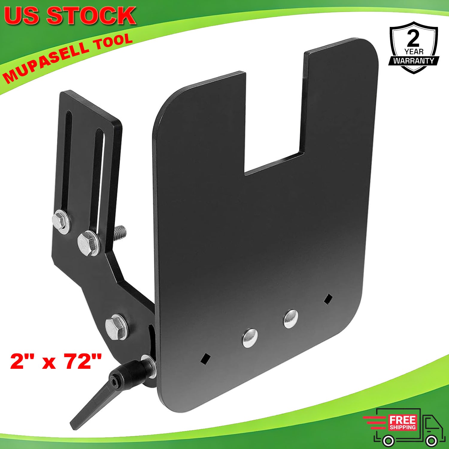 2×72″ Knife Bevel Grinding Jig Tool Rest OBM Belt Grinder Tilt Table Flat Platen