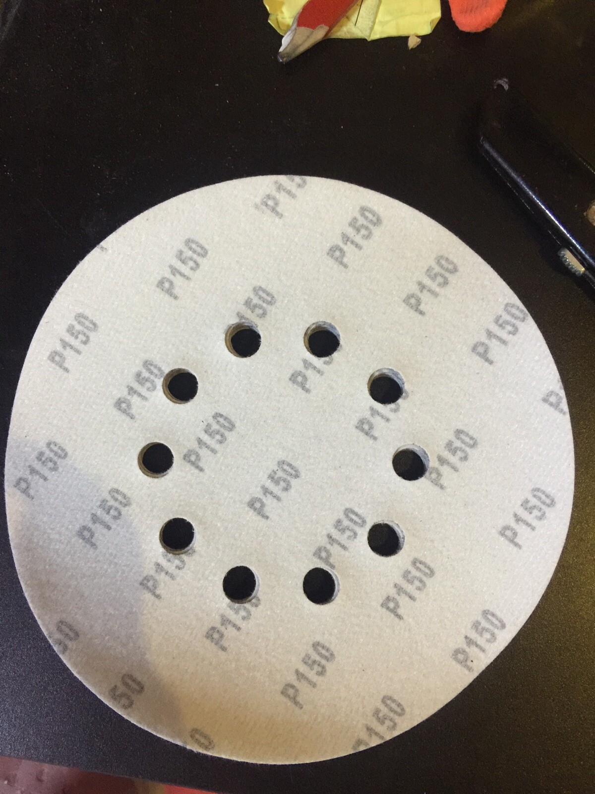 50 Packs 9″ inch 10 Hole Sanding Disc, 150 grit, Hook &loop for Disc Sanders