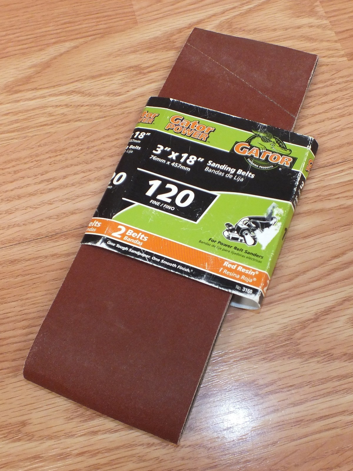 Gator Finishing Products (3160) 120 Fine Grit 3″ x 18″ (inch) Sanding Belts *NOS