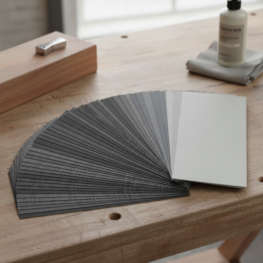 Sandpaper Sheets, 48 Pc, 9 x 3.6 Inch, Assorted Grit, Wet Dry, Silicon Carbide