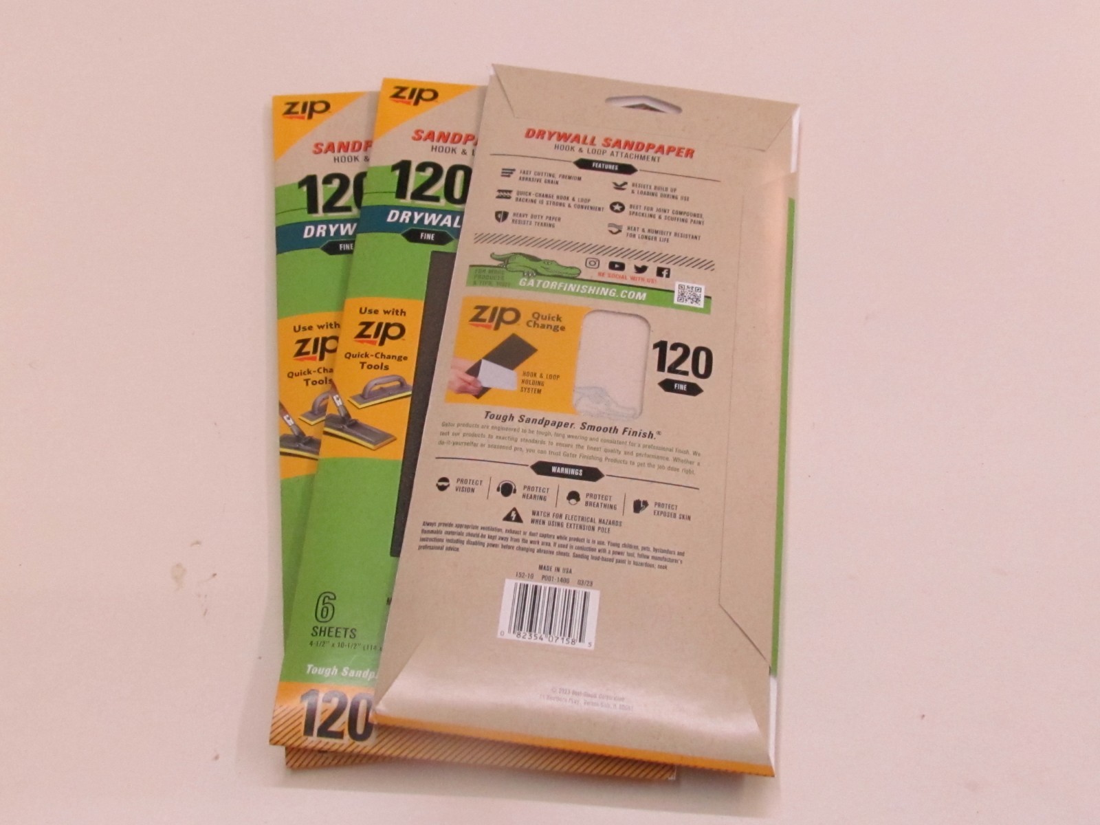 Gator Sanding mesh 120 girt fine Hook &*Loop Quick Change 246942-7158 pack of 3
