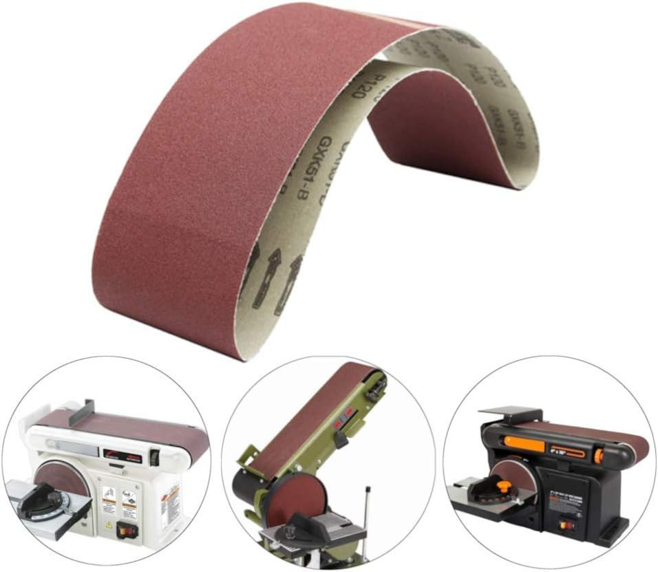 4 Inch X 36 Inch Sanding Belts, 60/80/120/240/320 Grits, Belt Sander Tool for Wo