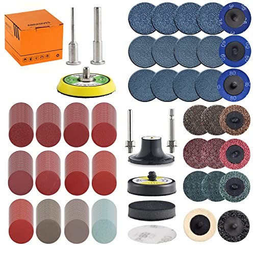 270Pack 2inch Sanding Discs Pad Variety Kit for Drill Grinder Mix 270Pack