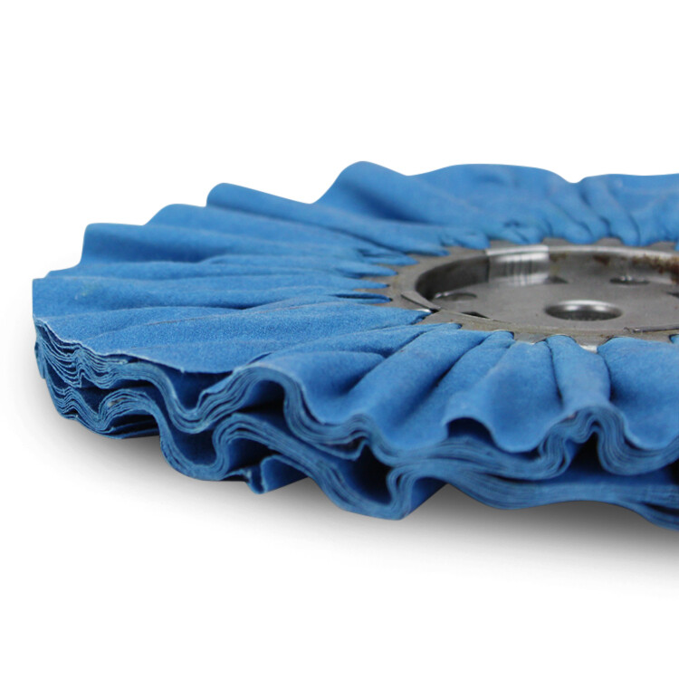 10″ Blue Mill Treated Airway Buffing Wheel 3″ Center Plate x 5/8″ Arbor Hole