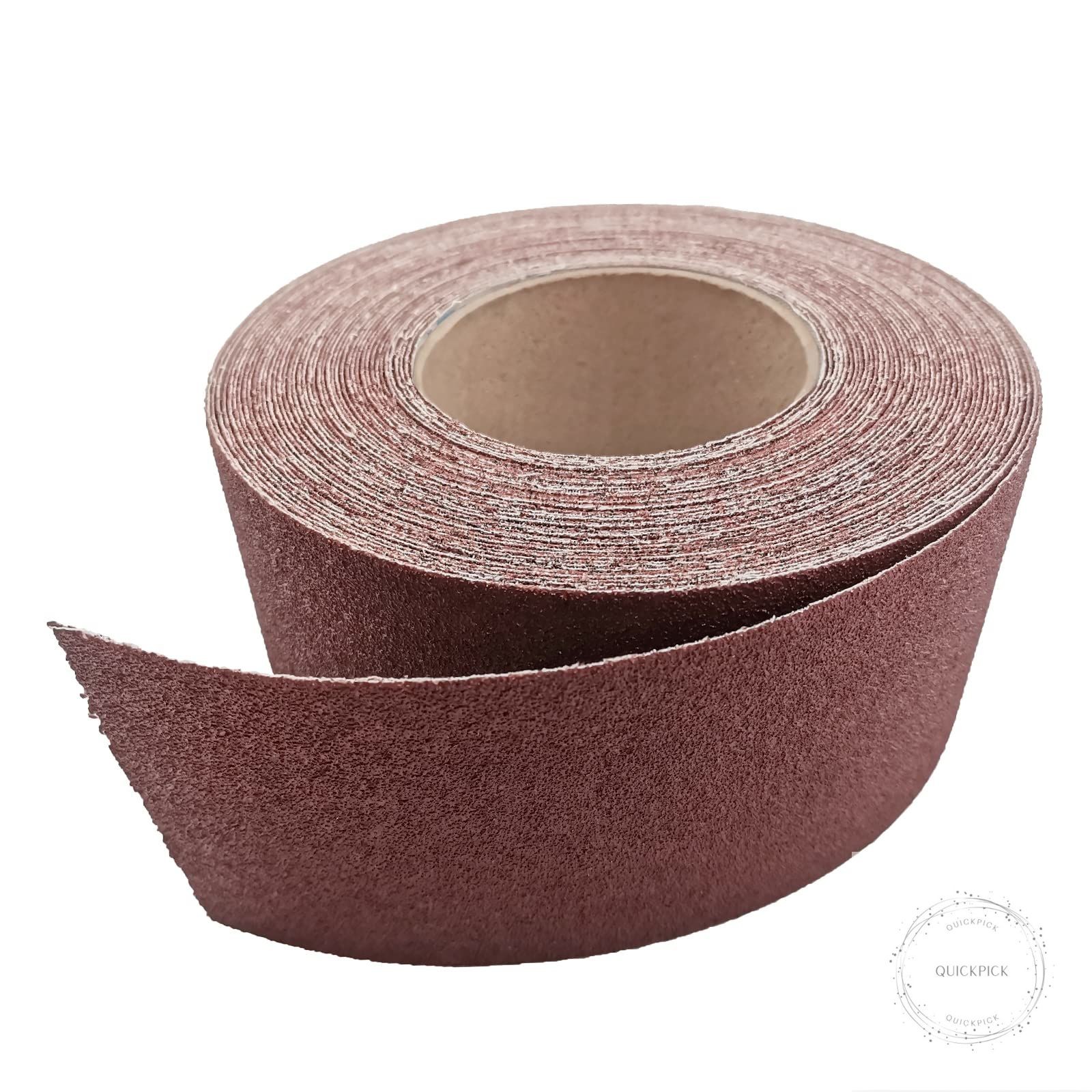 80 Grit Sandpaper Roll 3 Inch x 49 Feet Emery Cloth Roll Aluminum Oxide Abrasive