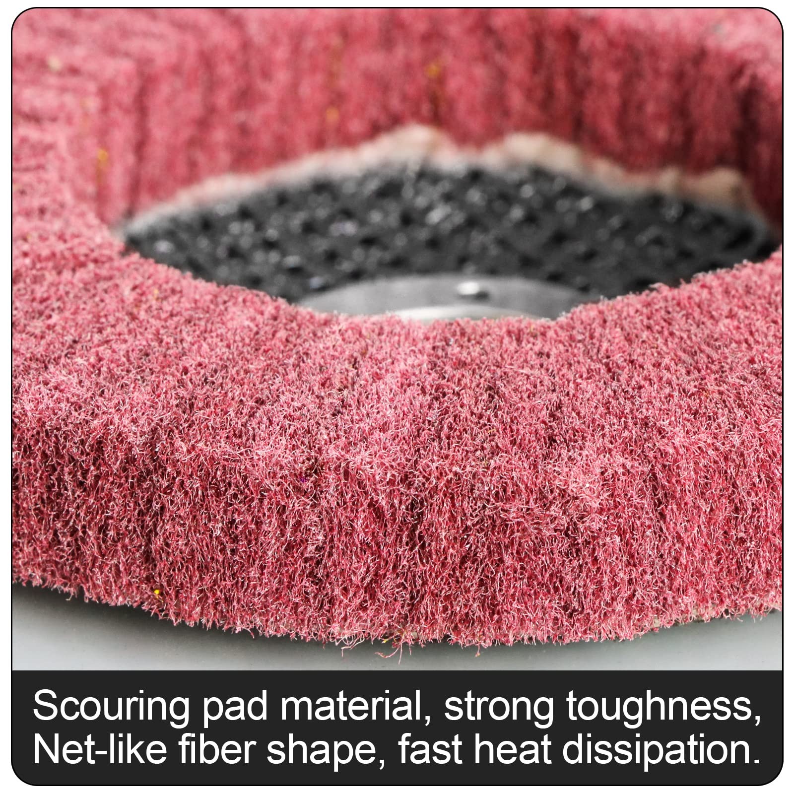15Pcs 4.5″ x 7/8″ Nylon Fiber Flap Disc Polishing Grinding Wheel,Scouring pad…