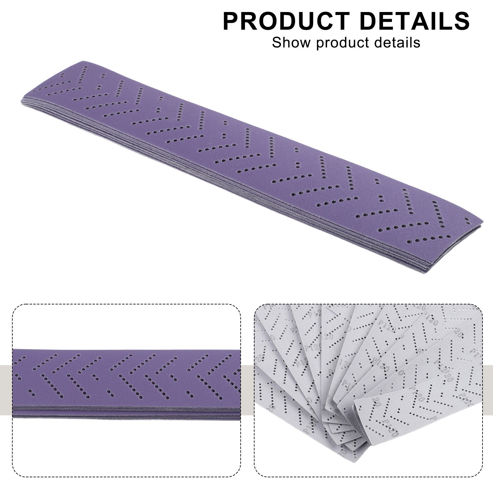 Multi-Hole Abrasive Roll Dust-Free Sandpaper Body Repair Paint Preparation