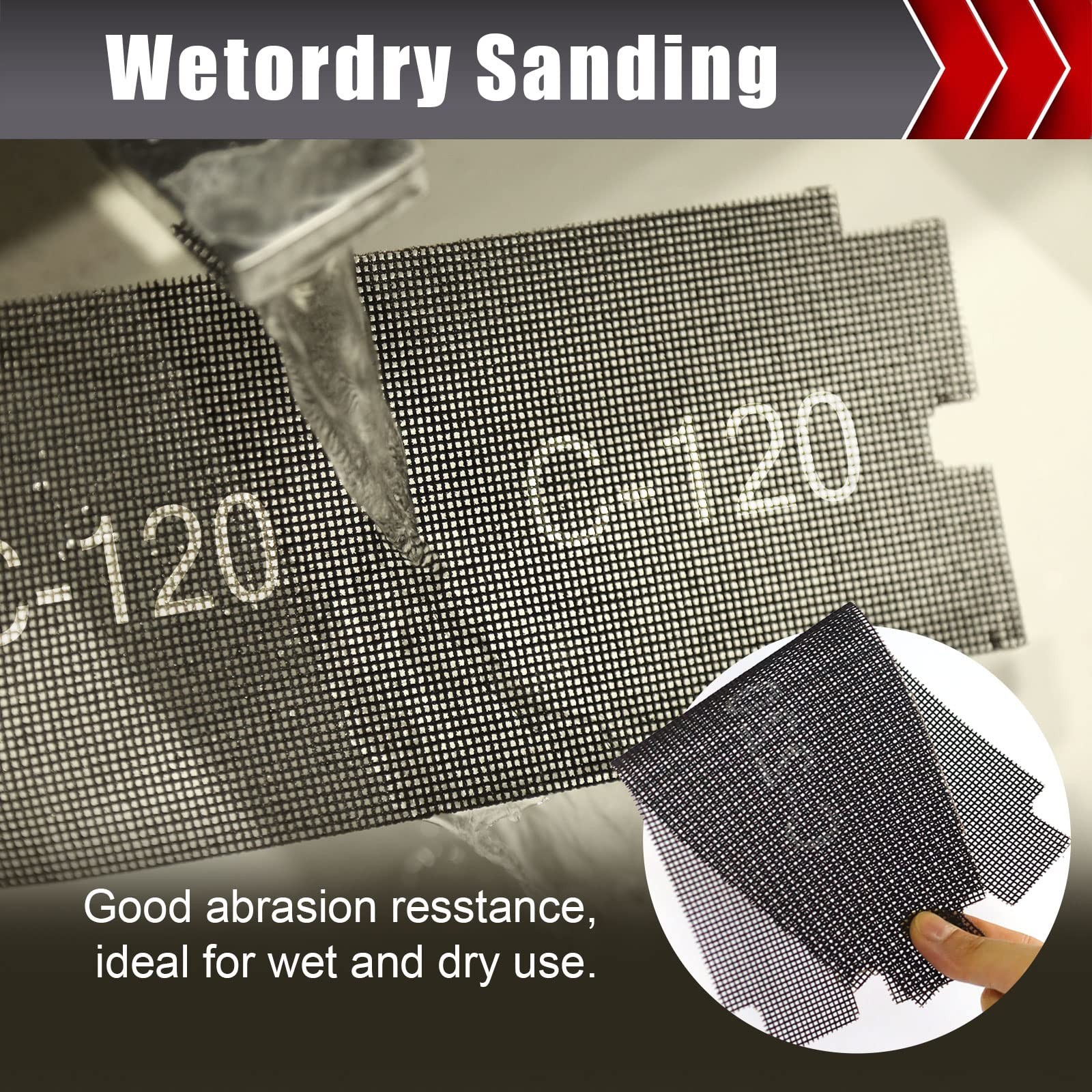 BOSHCRAFT 120 Grit Sanding Screen Mesh Sheet, 10 Pcs Drywall Sandpaper Assort…