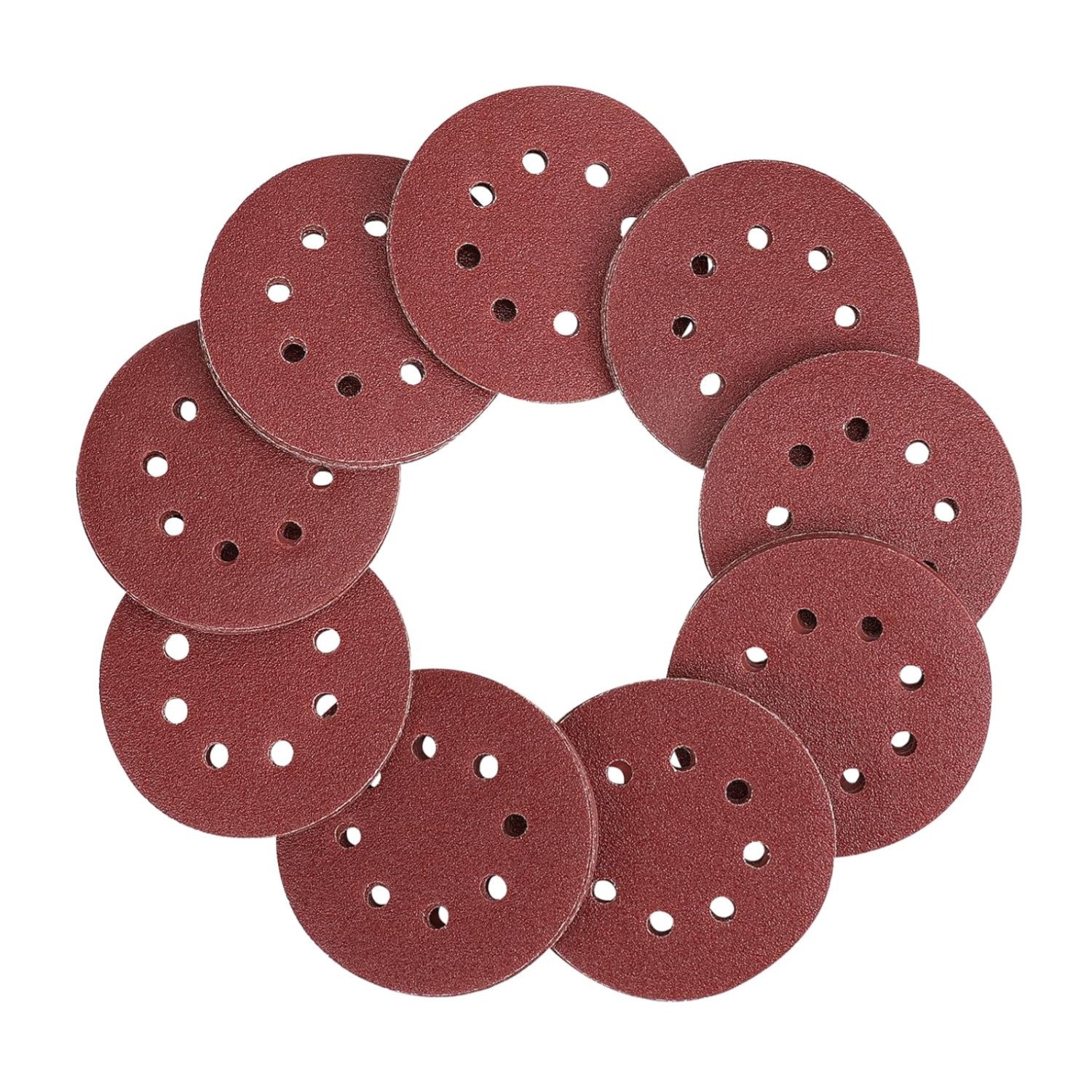 80-Piece Sanding Disc Set，5-Inch 8-Hole Hook and Loop Sanding Discs, 60, 80, …
