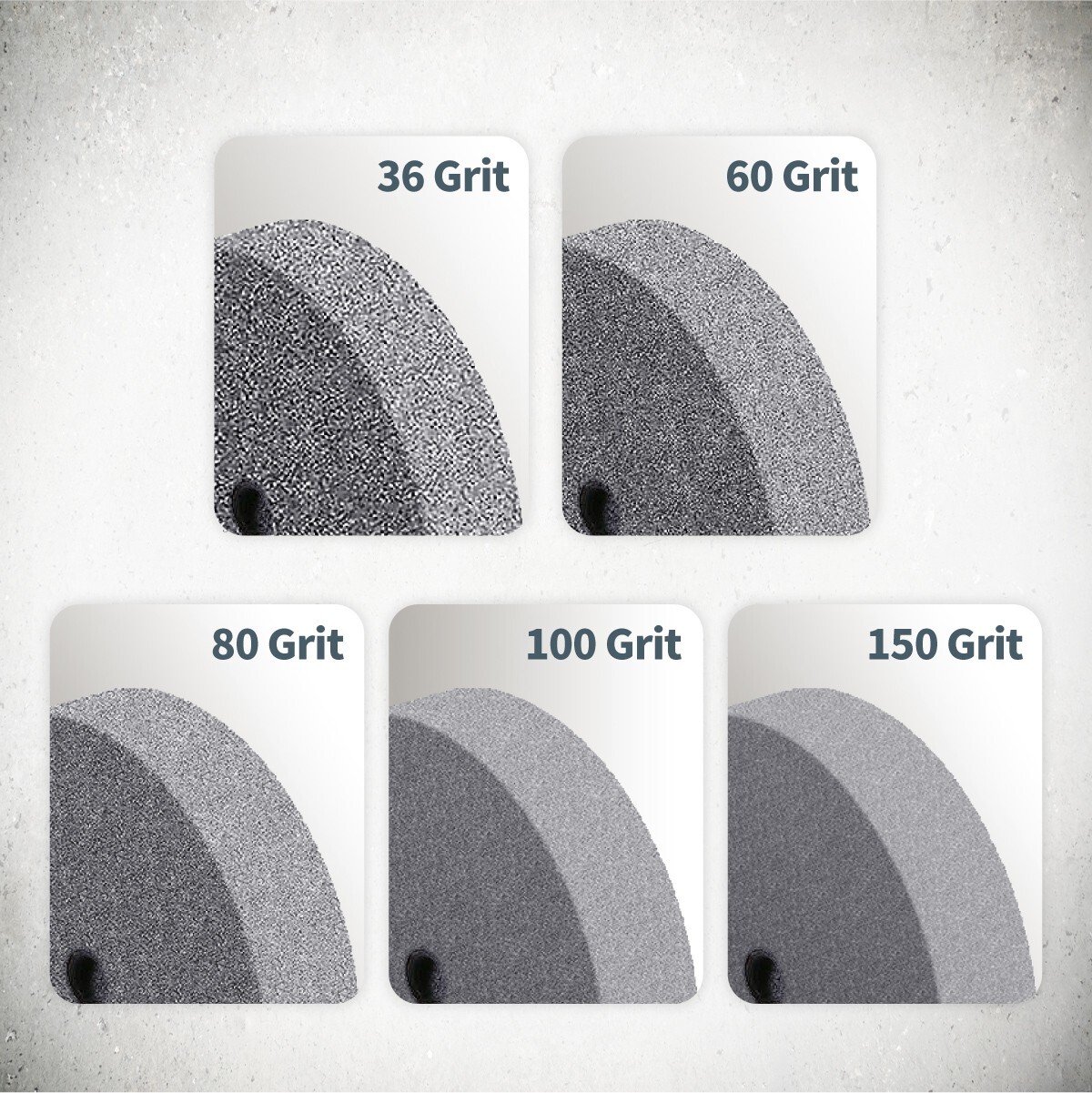 POWERTEC 15518 Aluminum Oxide Grinding Wheel 80 Grit, 6 x 3/4 with 1/2 Arbor