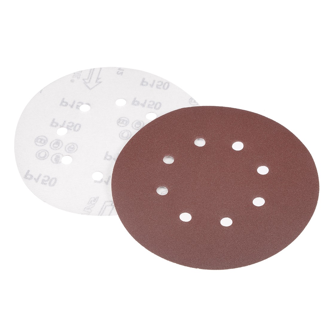 10Pcs 7″ 8 Hole Hook&Loop Sanding Disc 150 Grit Flocking Sandpaper Sander Paper