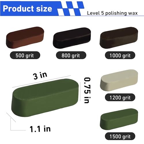 8″ Airway Buffing Wheel Kit – 9Pcs Aluminum Metal Polishing Set with 5/8″