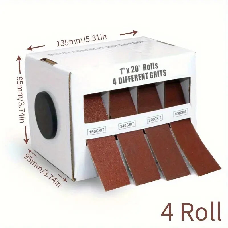 Emery Cloth Sandpaper Roll Aluminum Oxide Coarse To Fine Grit Grinding Polishing