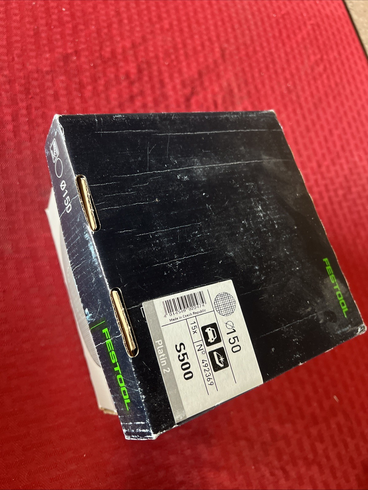 Festool 492369 150mm Platin 2 S500 Disc Abrasives, 15 ct