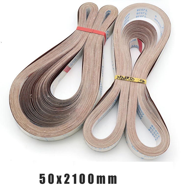 50mm x 2100mm Abrasive Sanding Belts for Belt File Sander 120 Grit – 600 Grit