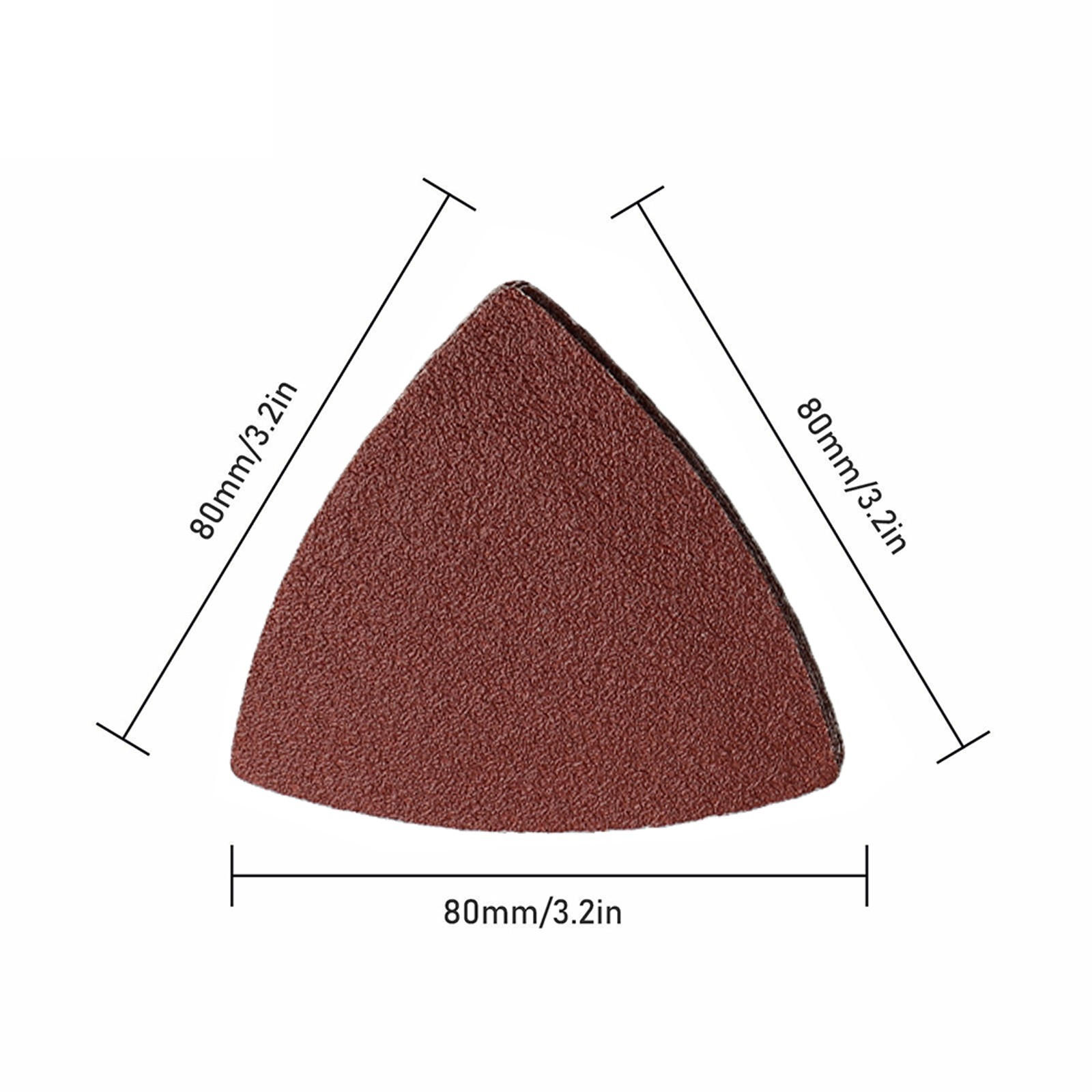 30pcs Abrasive Tool Triangle Sandpaper Sanding Disc 120 180 3-1/8 Inch