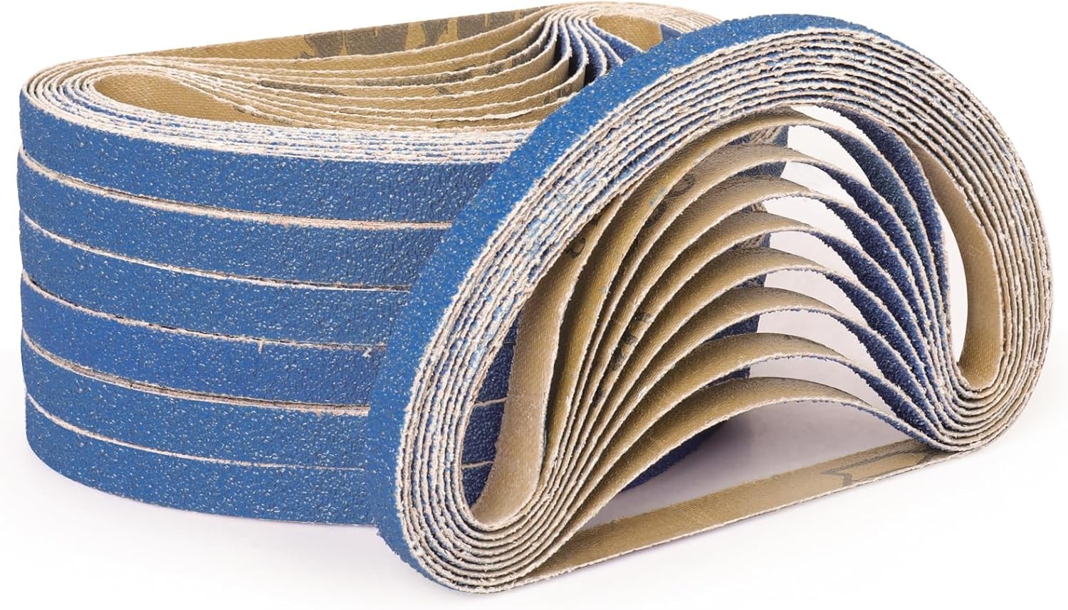 25 PCS 1″ x 13″ Blue Zirconia Sanding Belts 80 Grit 10mm x 330mm for Belt Sander