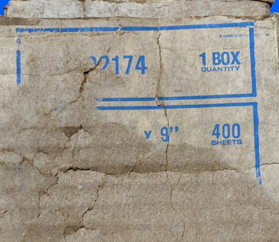 Box Of 400- 3-2/3 in. x 9 in. 100 Grit Medium Aluminum Oxide Clip-on Sheets