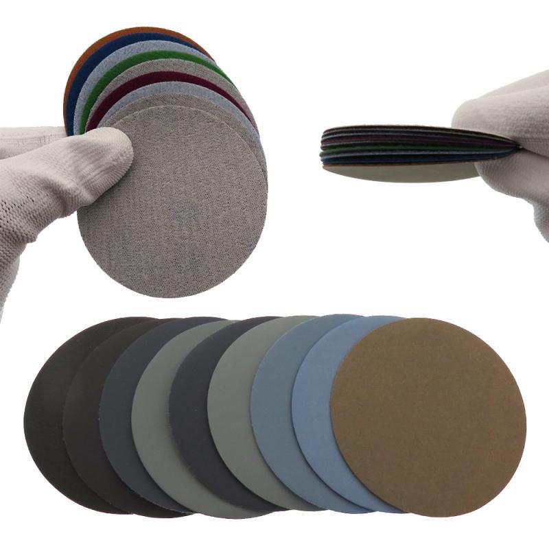 3 Inch 75mm Wet Sandpaper Sanding Discs Grinding Polishing Pads 1500-10000 Grit
