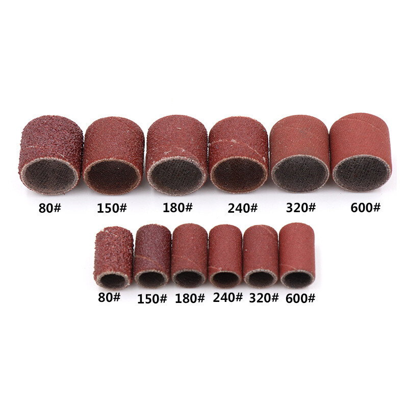Sanding Band Drum Sleeve 80-600 Grit 8mm 15mm Mandrel For Dremel Rotary Tool