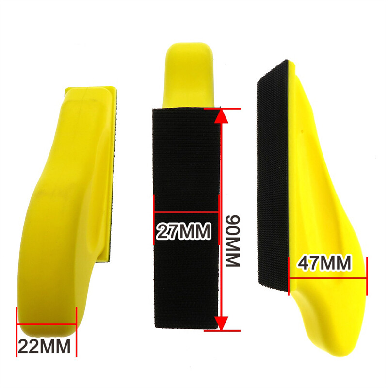1/2/3/PCS Hook Loop Hand Sanding Block Sandpaper Polishing Pad Abrasive Tools