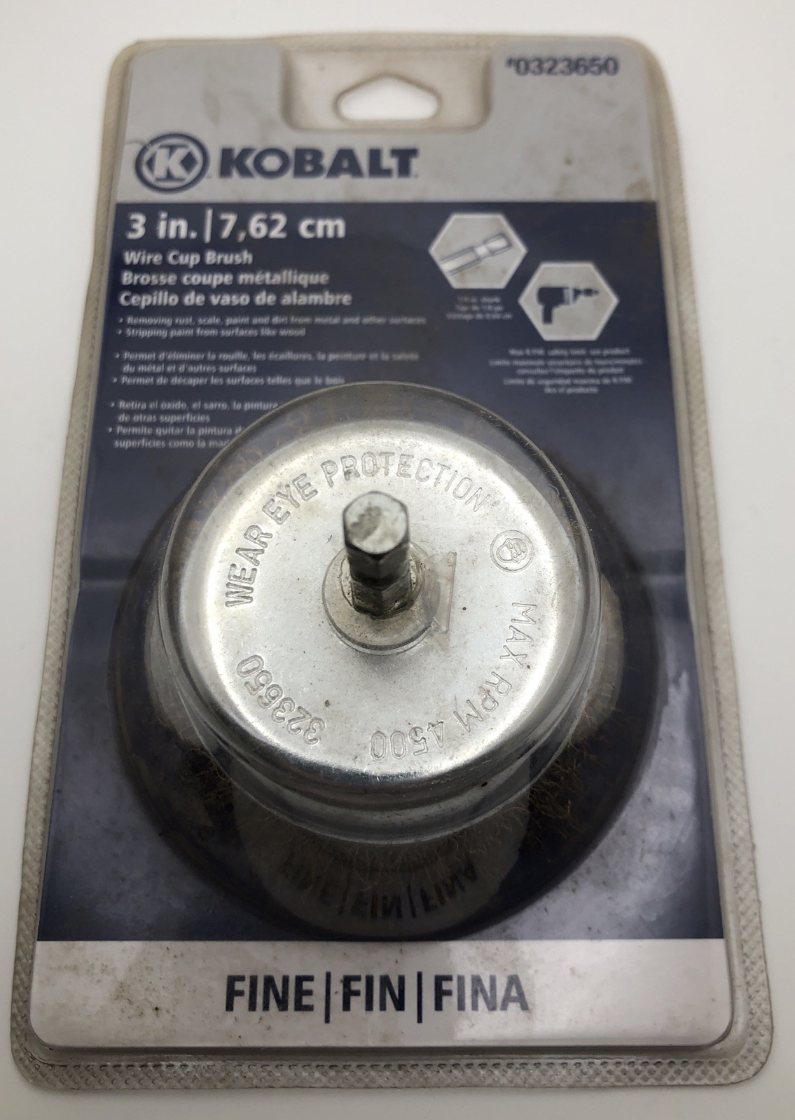 Kobalt Wire Wheel Cup Brush #0323650 3 inch–New