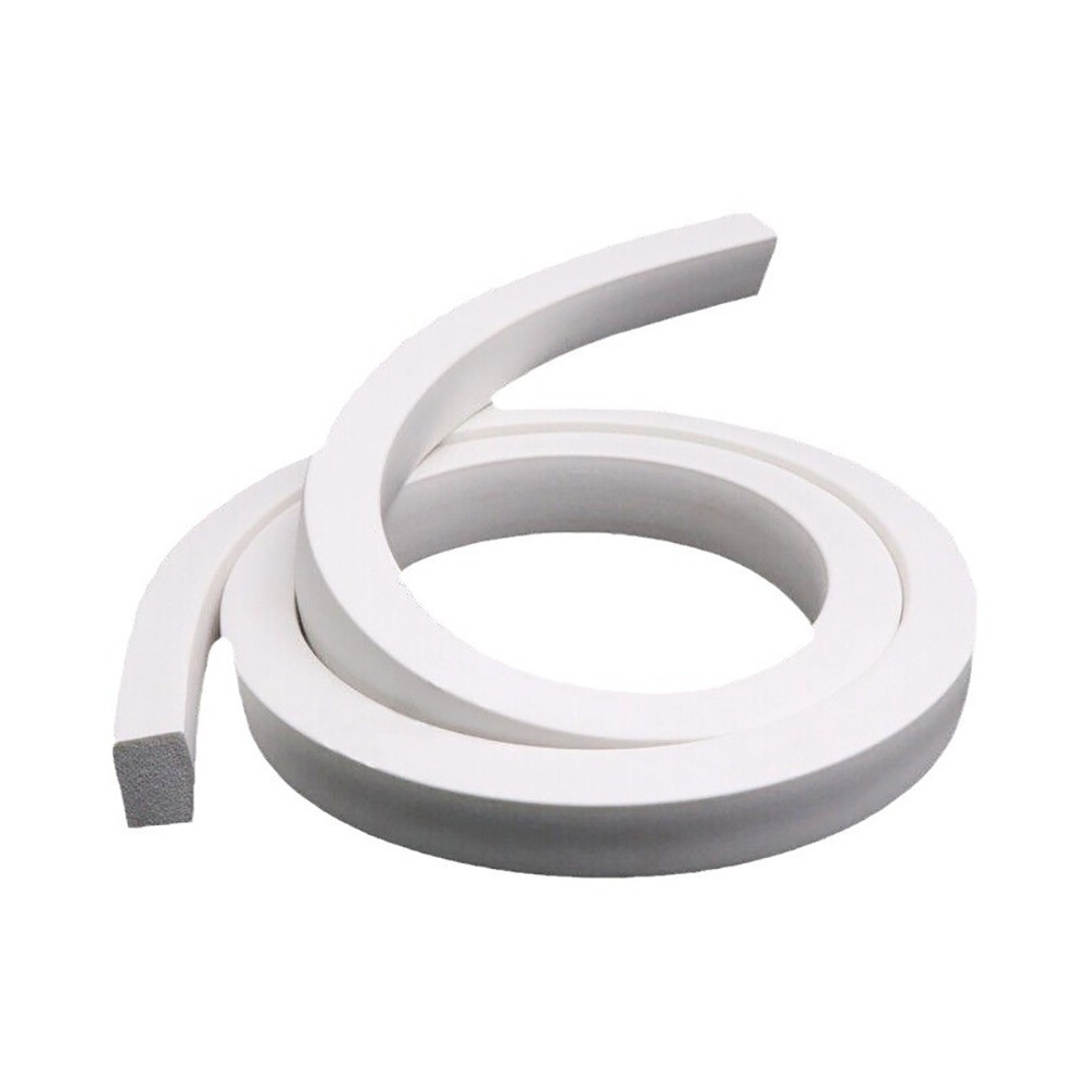White Silicone Sponge Seal Strips Square Foamed Rubber Gasket 3x20mm – 30x30mm