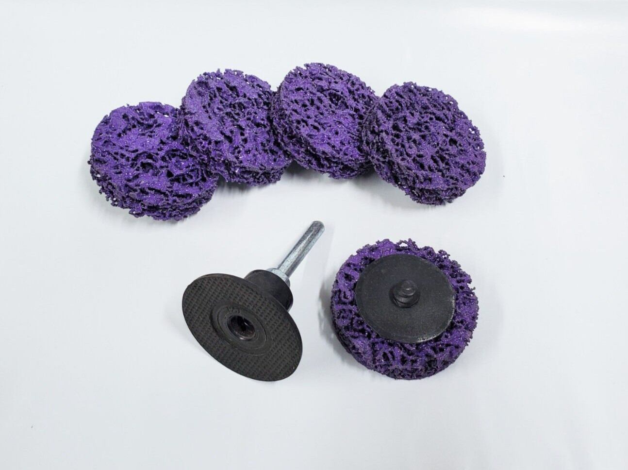 2″ Strip Away Disc, Type R Quick Change, Purple, With 2 FREE Arbors, Lot of 200