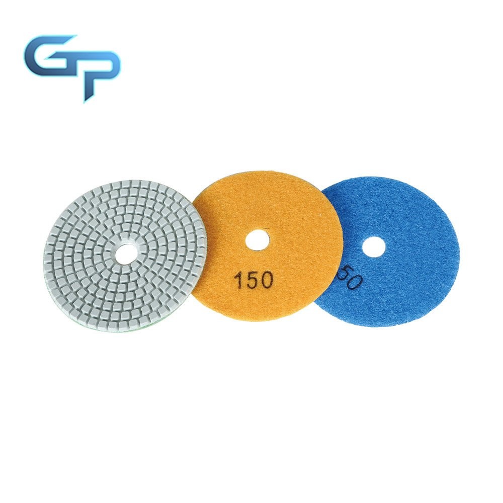 14 Pieces 4Inch Diamond Polishing Pads Kit With 2 Pack  5/8In-11 Backer Pads New