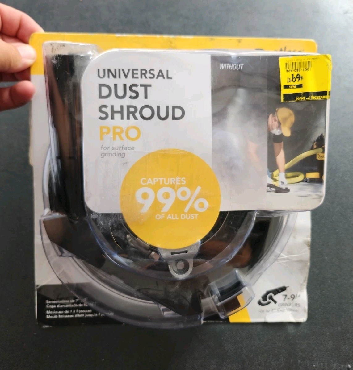 Dustless Technologies 7 in. Universal Dust Shroud Pro for Angle Grinders – D1807