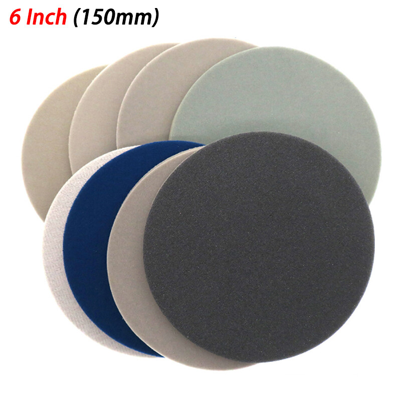 1″ – 6″ Sponge Sanding Discs 300 – 3000 Grit Hook & Loop Wet and Dry Sandpaper