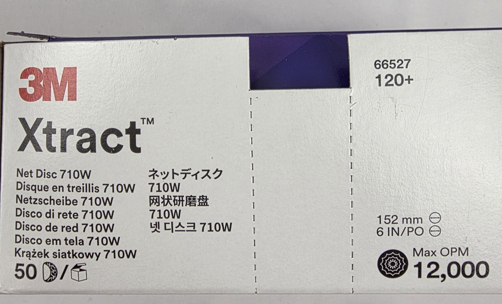 3M Xtract Cubitron II 710W Sanding Discs 120 Grit (50 Pack) Orbital Made USA NEW