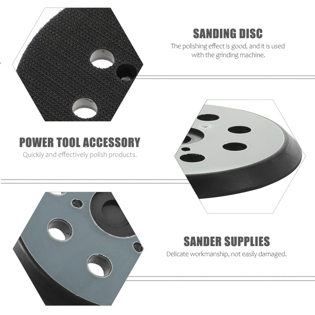 Multi Colored Aluminum Hook Loop 8 Hole Sander Backing Pad for Sanding
