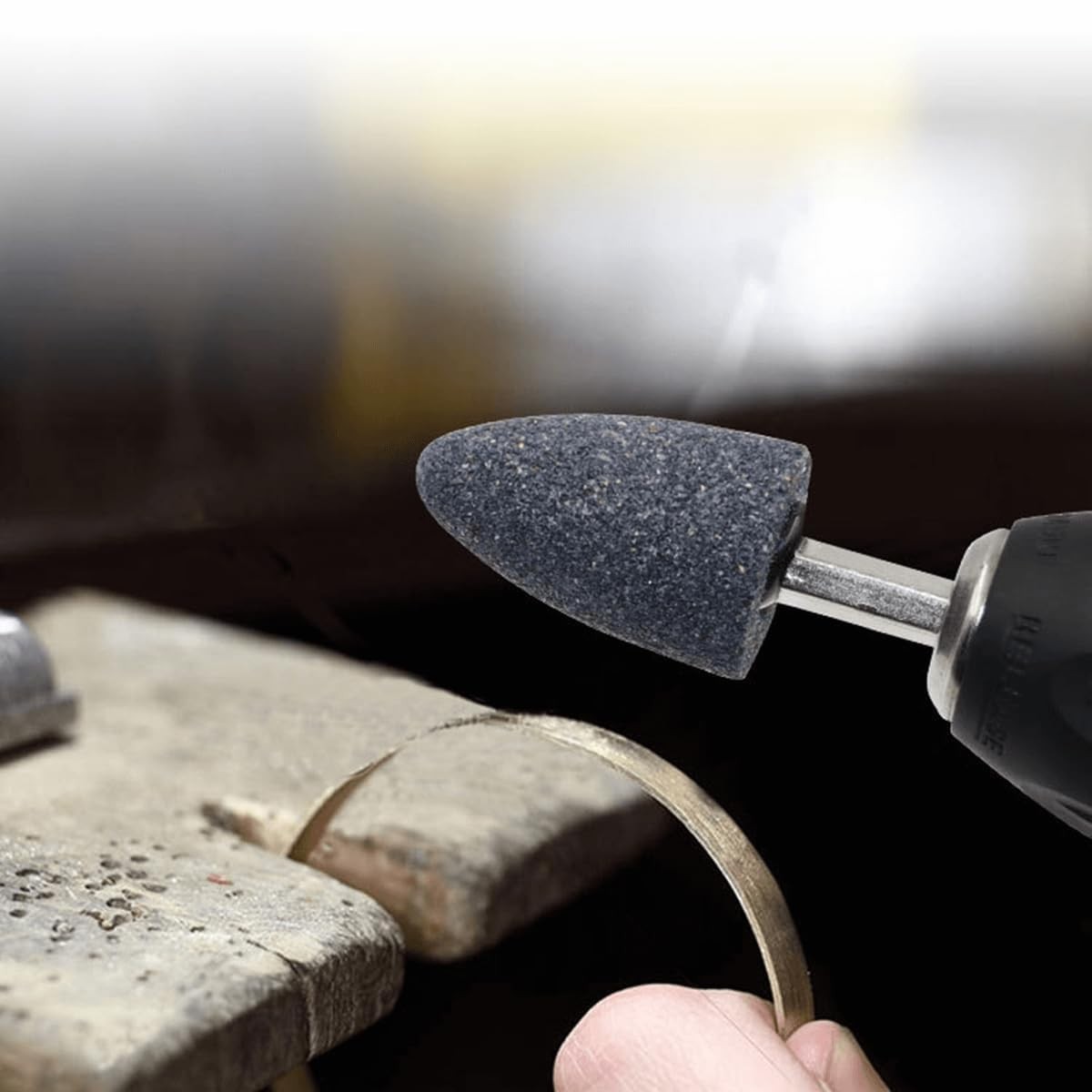 10 Pack Various Shapes Abrasive Grinding Stone Mounted Grinding Bits 1/4″ Shank