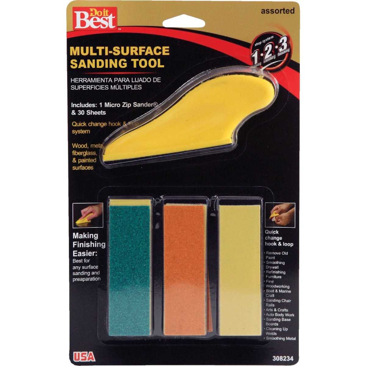 Do it Best Micro Zip Sander Hand Sanding Kit 7800004 SIM Supply, Inc. 7800004