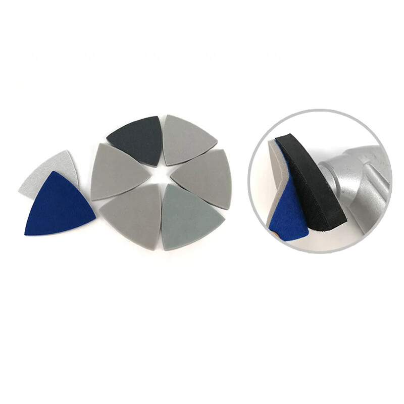 80*80*80mm Triangle Sponge Sandpaper Wet And Dry Foam Sanding Disc 300-3000 Grit