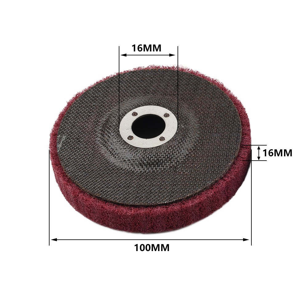 100mm Nylon Fiber Flap Buffing Wheel Polishing Grinding Disc For Angle Grinder