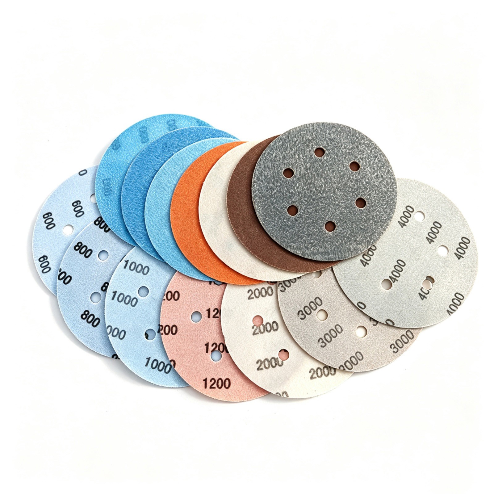 6″ 150mm Wet and Dry Sanding Discs Film Sandpaper Hook & Loop Pads 600-5000 Grit