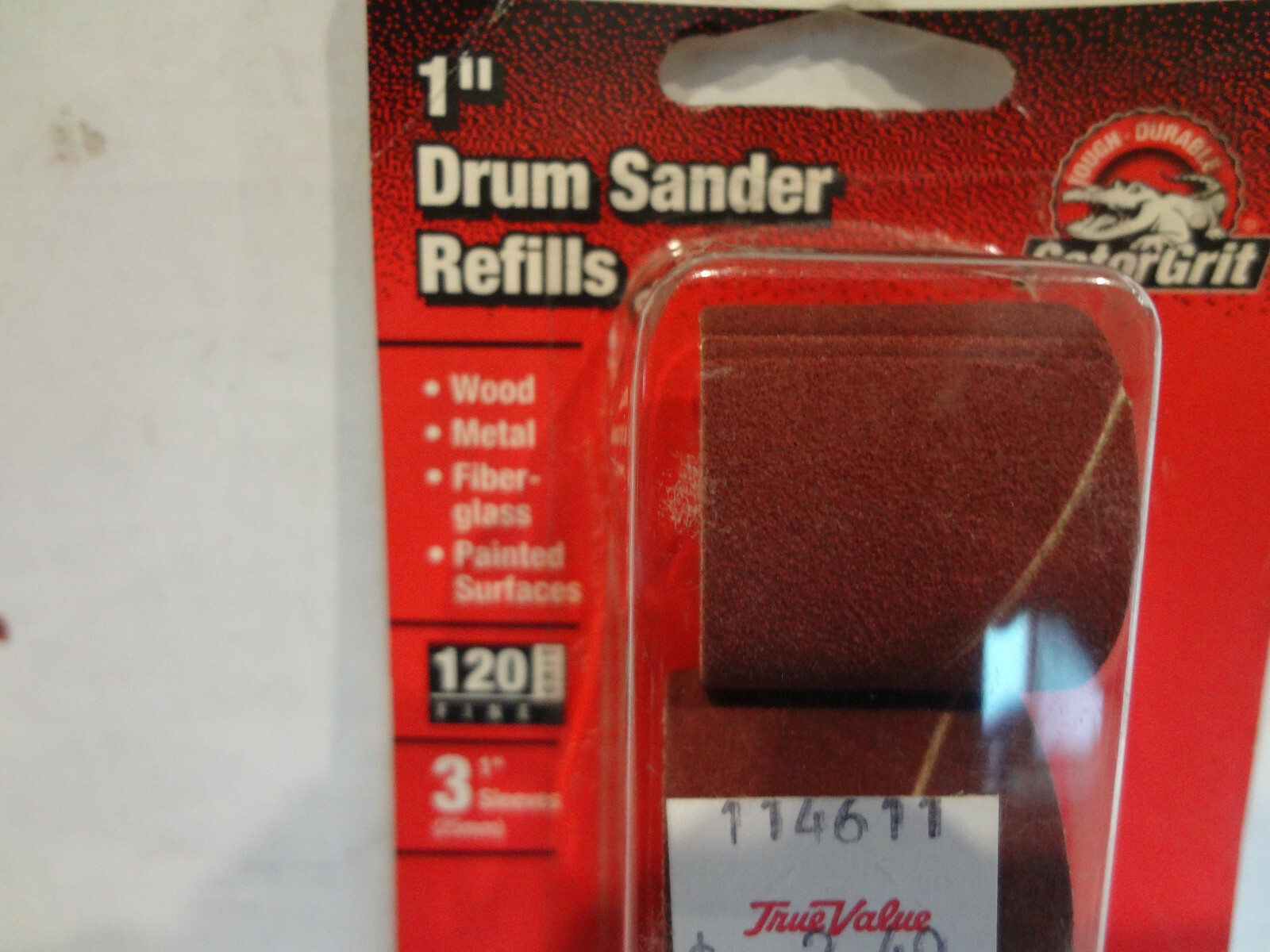 GatorGrit 1″ Drum Sander Refills 120 Fine #6081 (3 sleeves)