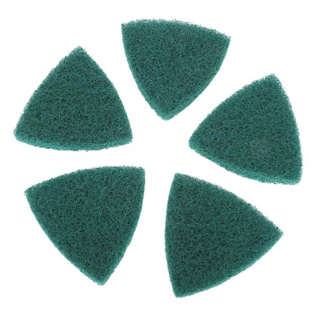 Quick and Effective Rust Removal 5pcs Triangle Scouring Pads for Polishing
