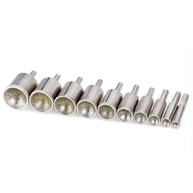 Crude Sand Diamond Burr Grinding Head Cylinder Concave For Bead Shaping 3-25mm