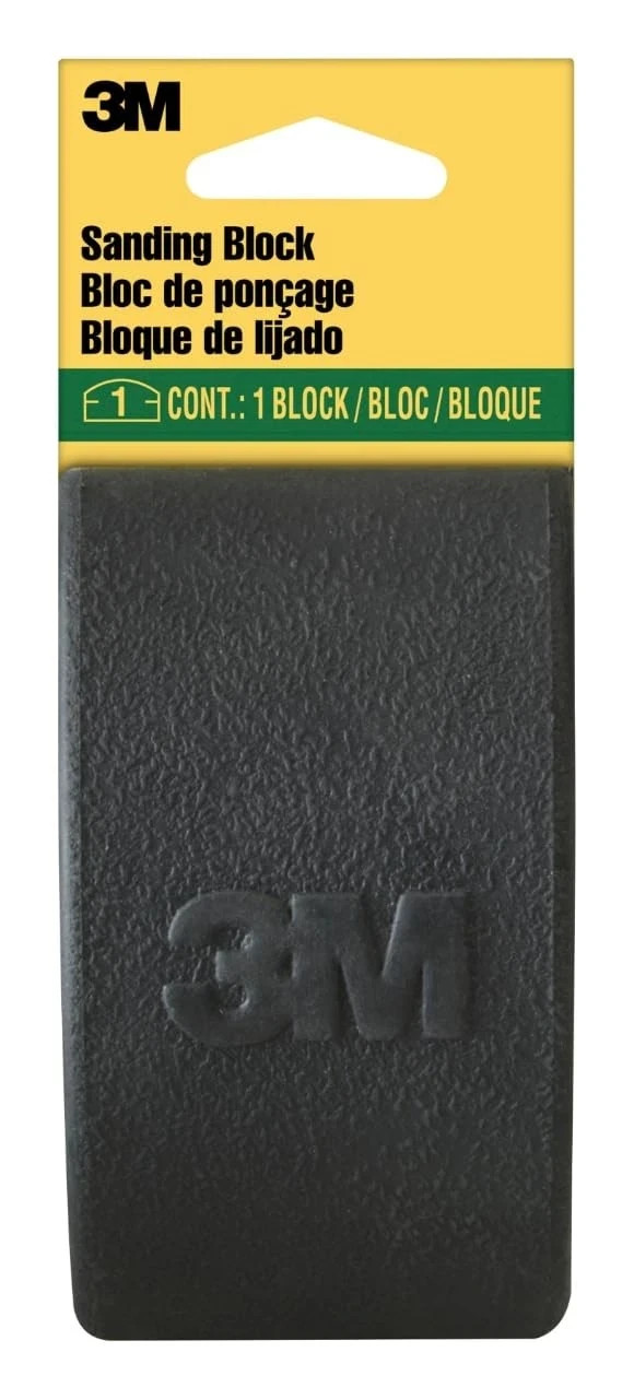 Rubber Sanding Block, 2 5/8 in x 4 3/4 in x 1 1/4 in