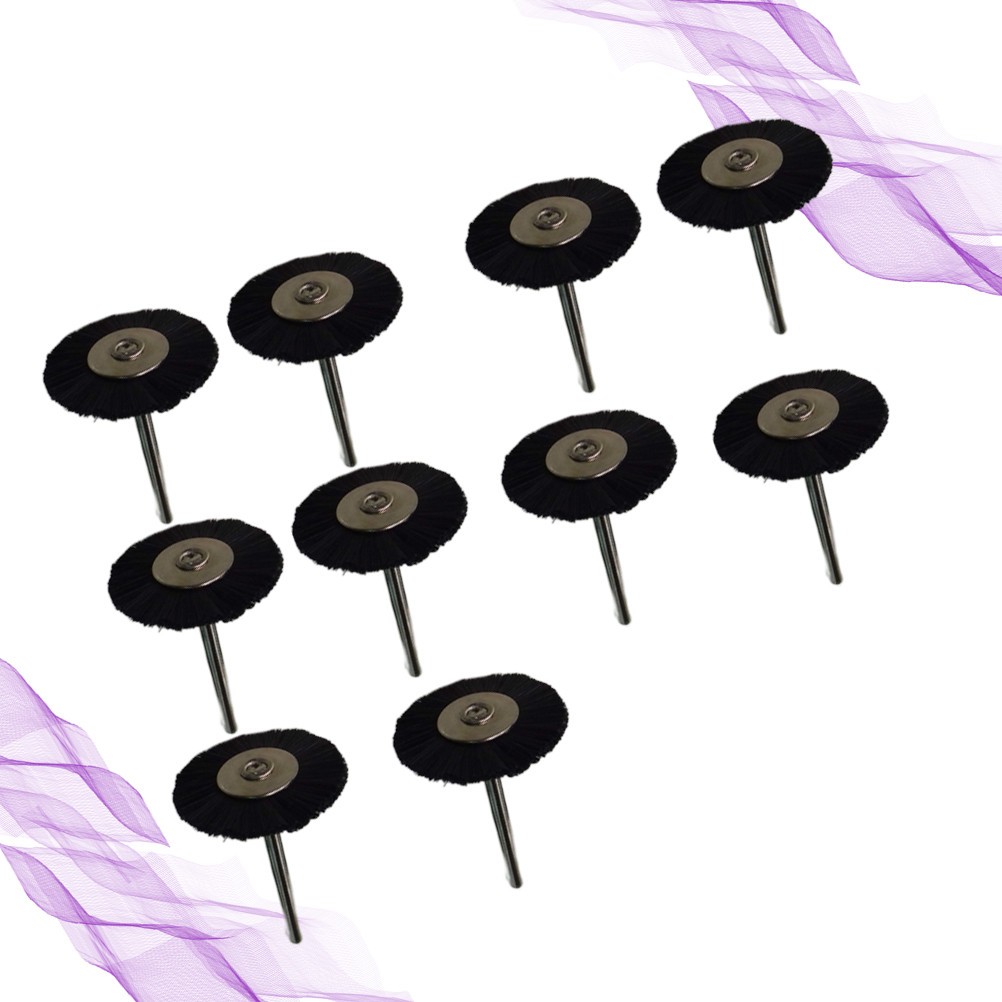 10 Pcs Nylon Wheel Brush Set for Abrasive Polishing and Metal Surface Derusting