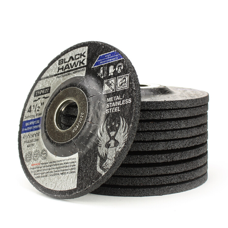 100 Pack- 4-1/2″ x 1/4″ x 7/8″ Black Hawk Grinding Wheel (T27 Depressed Center)