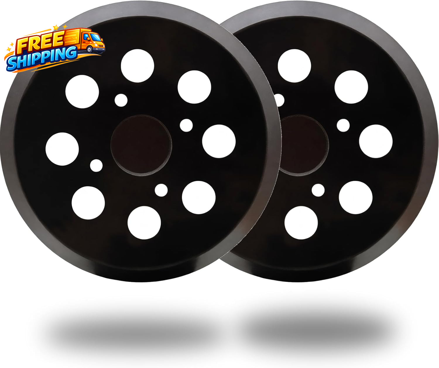 2 Pack 5 Inch 8 Hole Hook and Loop Sander Pad for Ridgid R2600 R2601 5 Random…