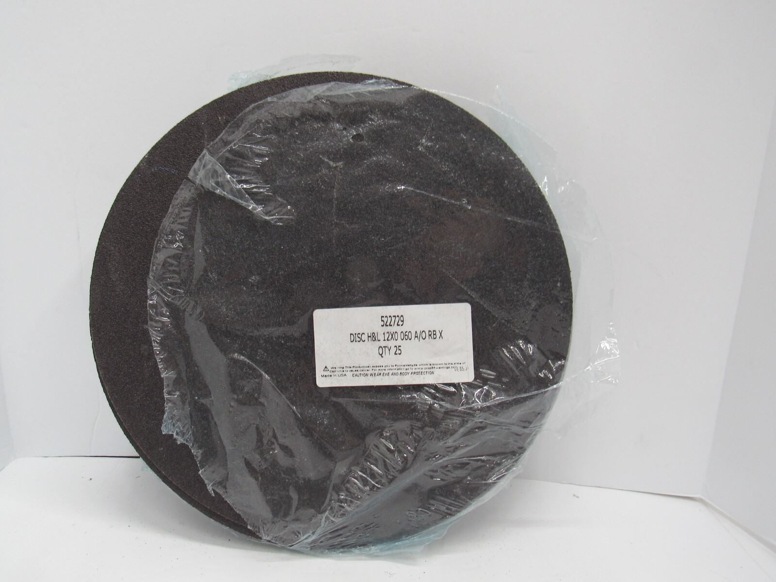 Lot of 25 P60 12″ Sanding Disc 52279 H&L 12×0 060 A/O RB X